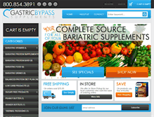 Tablet Screenshot of gastricbypasssupplements.com